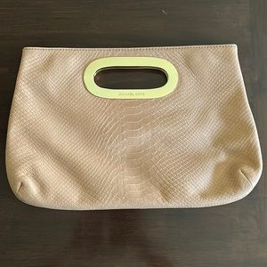 Michael Kors Tan Clutch, Never Used, Great Condition